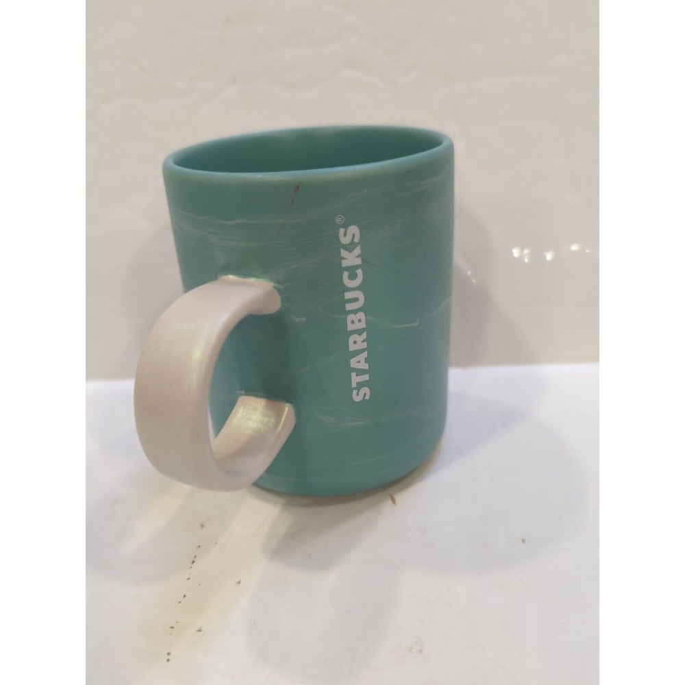 Starbucks 2019 Limited Edition Seafoam Marble Iridescent Design Coffee Mug